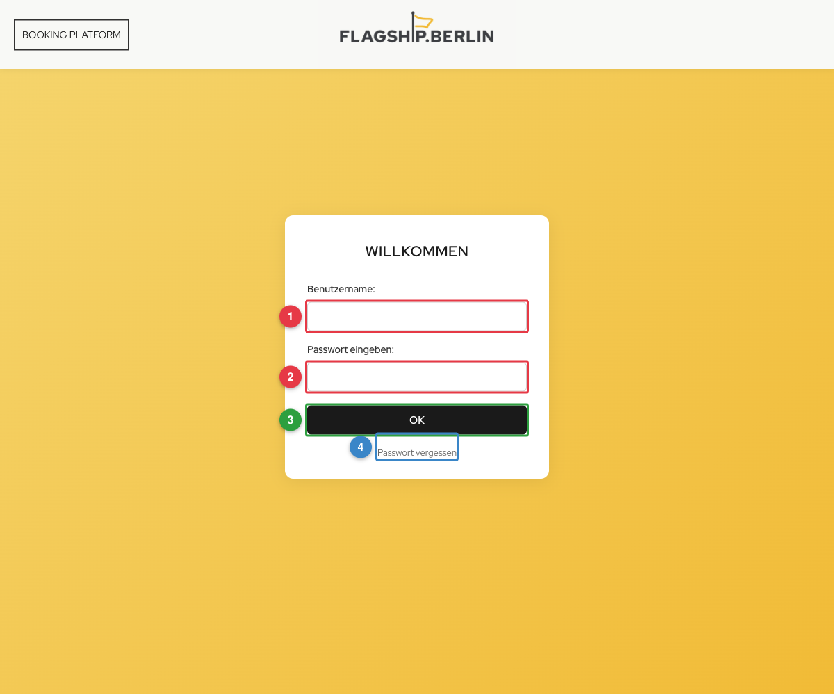 Login-Seite